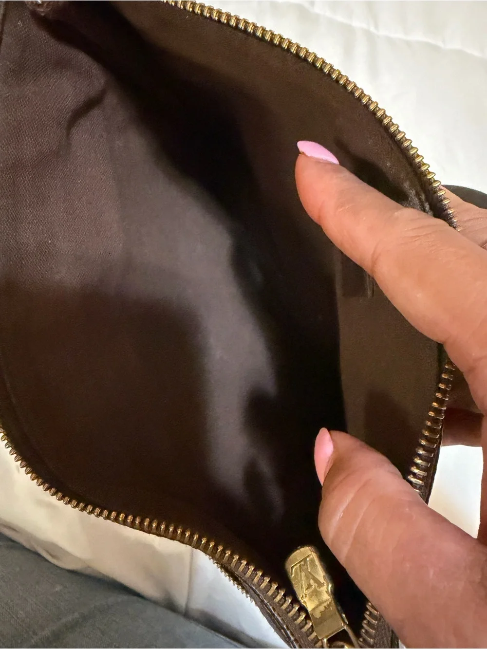 Brown Checkered Louis Vuitton Crossbody Bag
